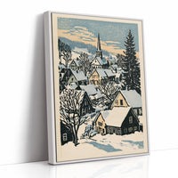 Snowbound Village Dusk