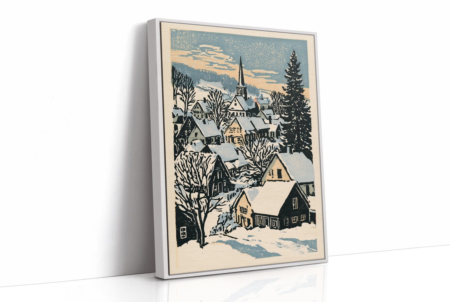 Snowbound Village Dusk