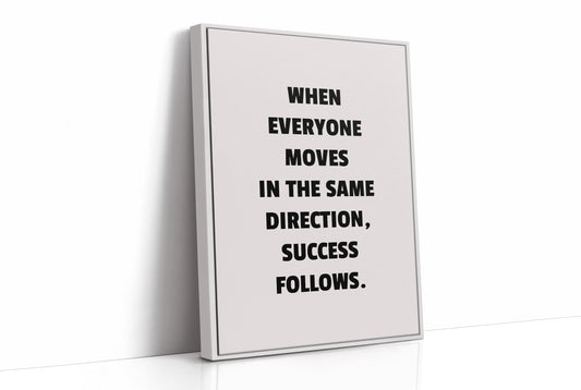 Success Follows Unified Direction