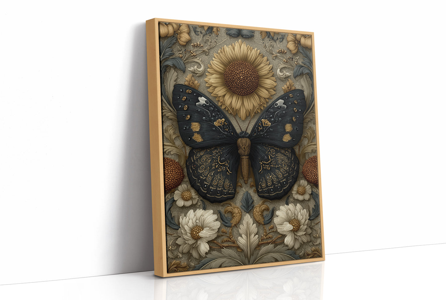 Dark Wings on a Golden Garden