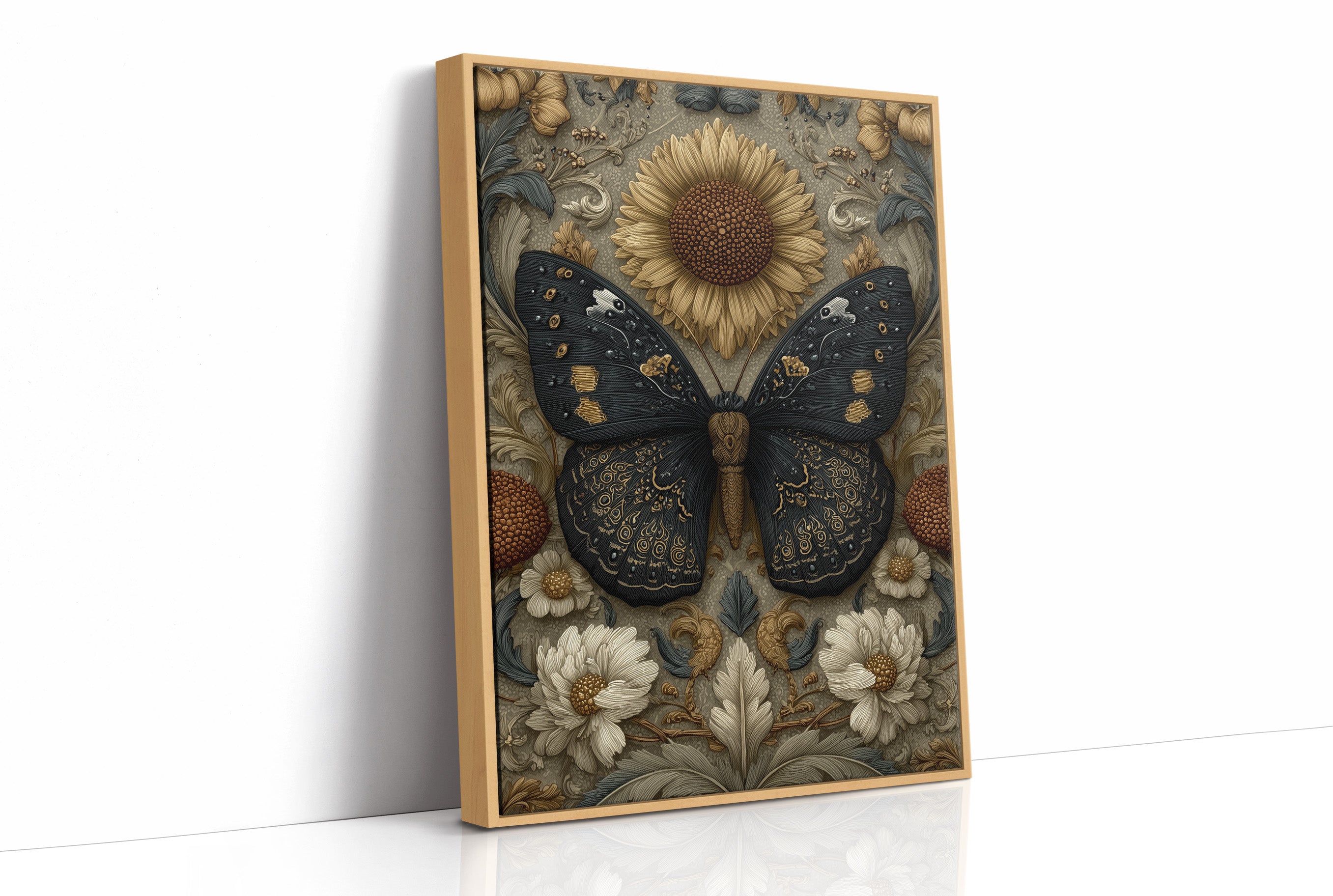 Dark Wings on a Golden Garden