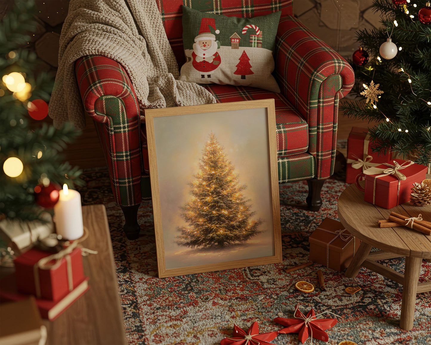 Evergreen Tales In Golden Mist