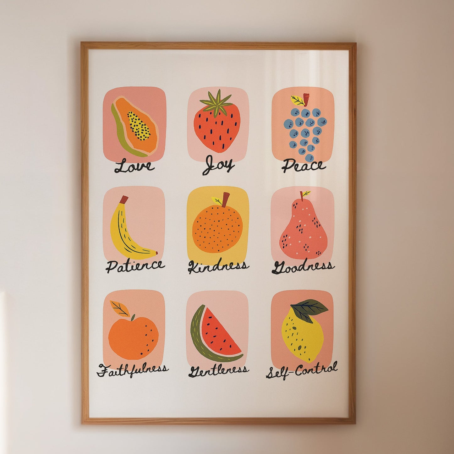 Fruits of the Spirit Illustrated Print