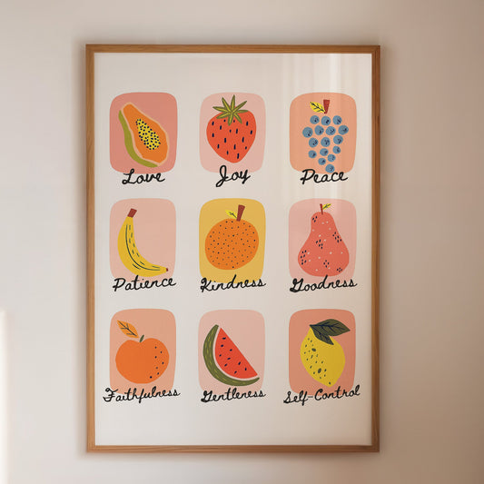 Fruits of the Spirit Illustrated Print