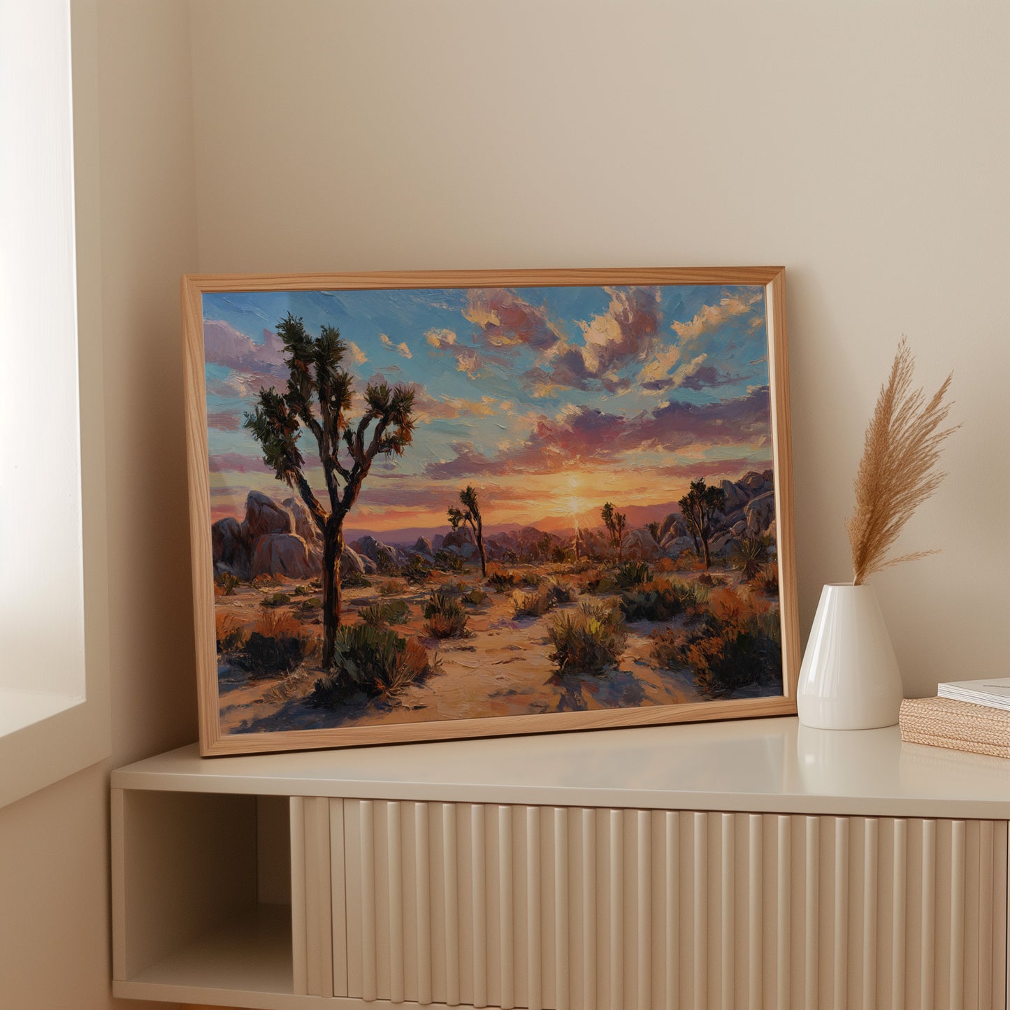 Sunset Ignites Joshua Tree's Soul
