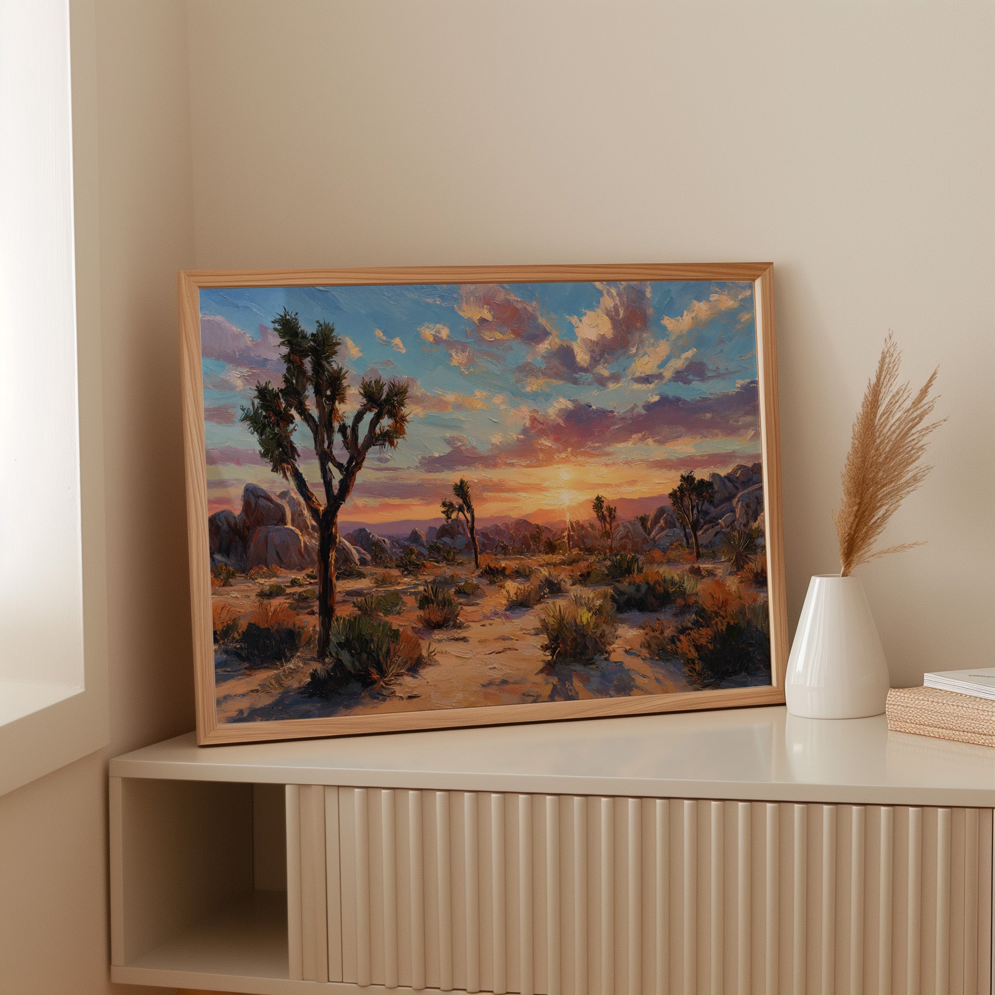 Sunset Ignites Joshua Tree's Soul