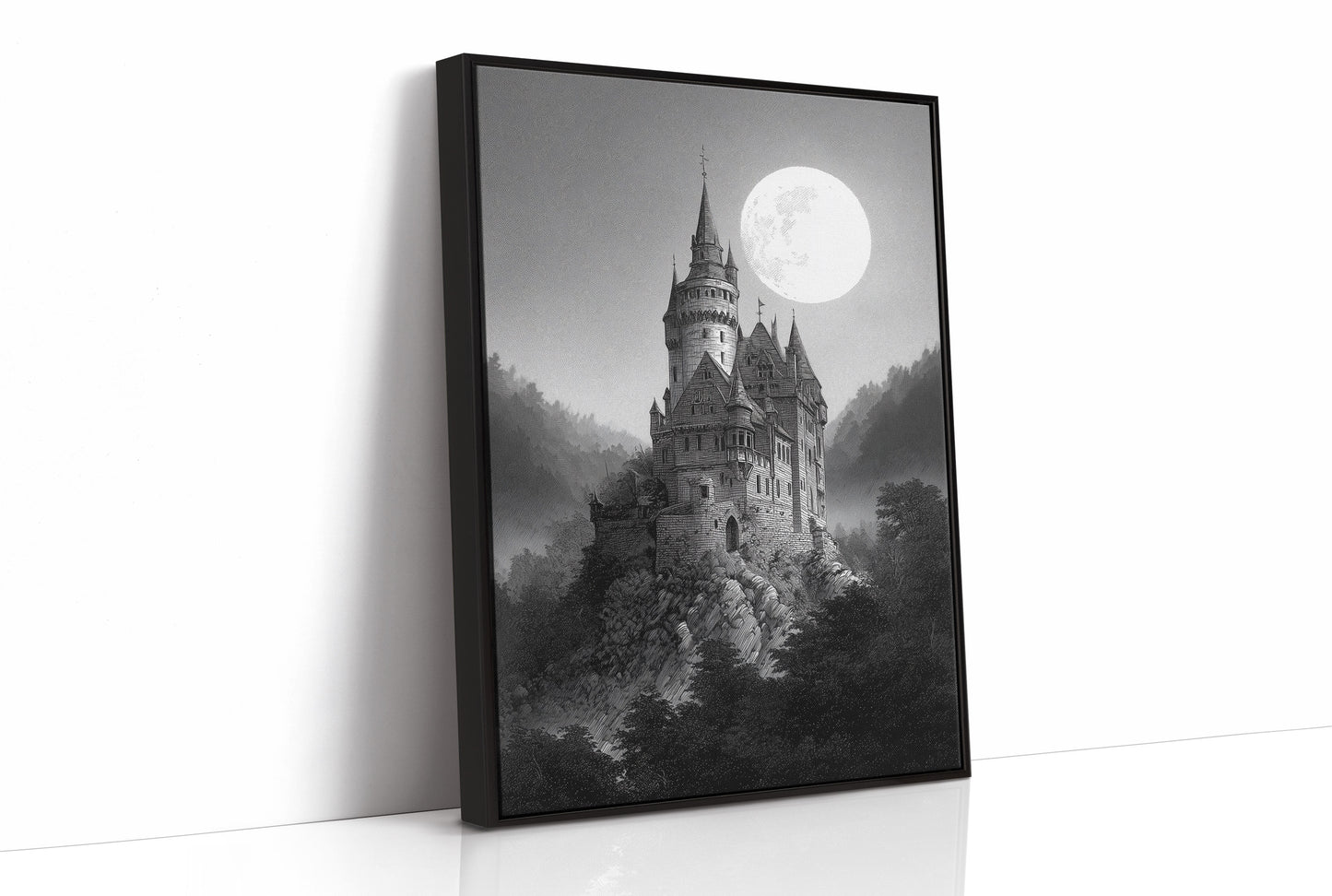 Castle Beneath Midnight's Glow