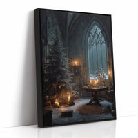 Candlelit Sanctuary On Winter Night