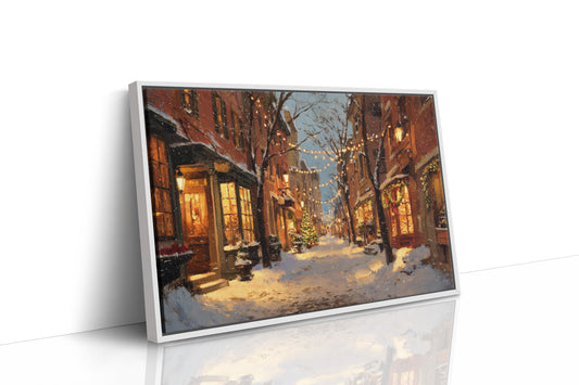 Beneath Twinkling Winter Lights