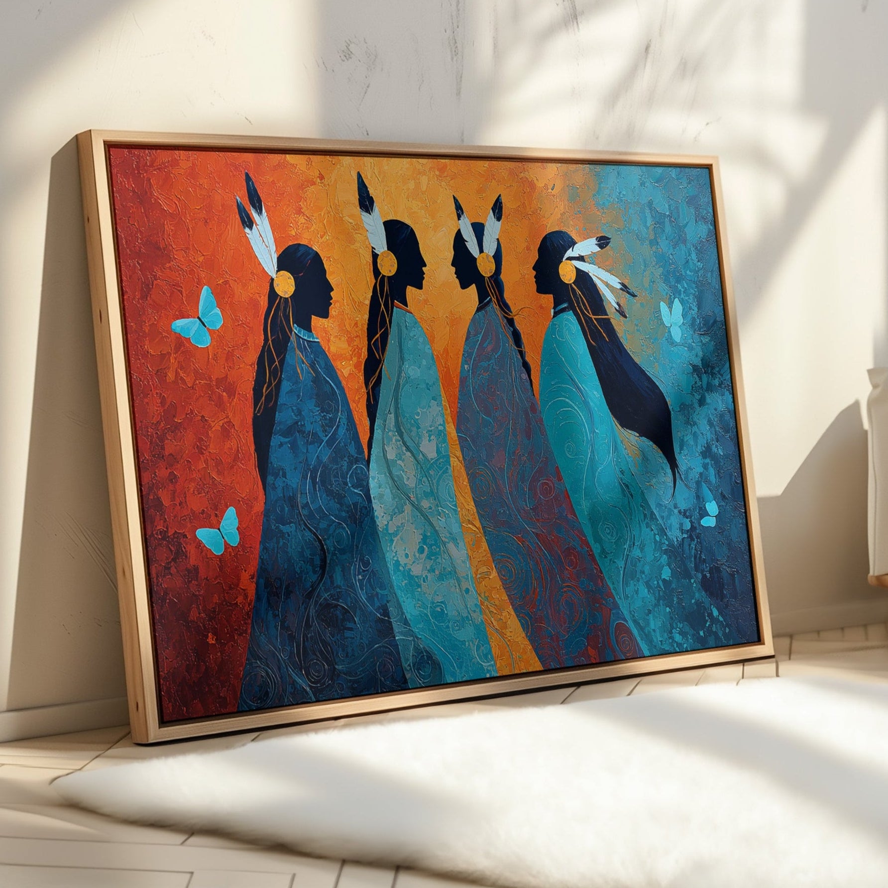 Blue Spirits Dance With Butterflies