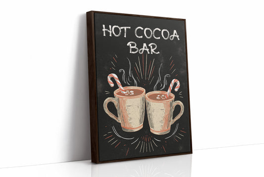 Chalkboard Comfort: Steaming Mugs Await