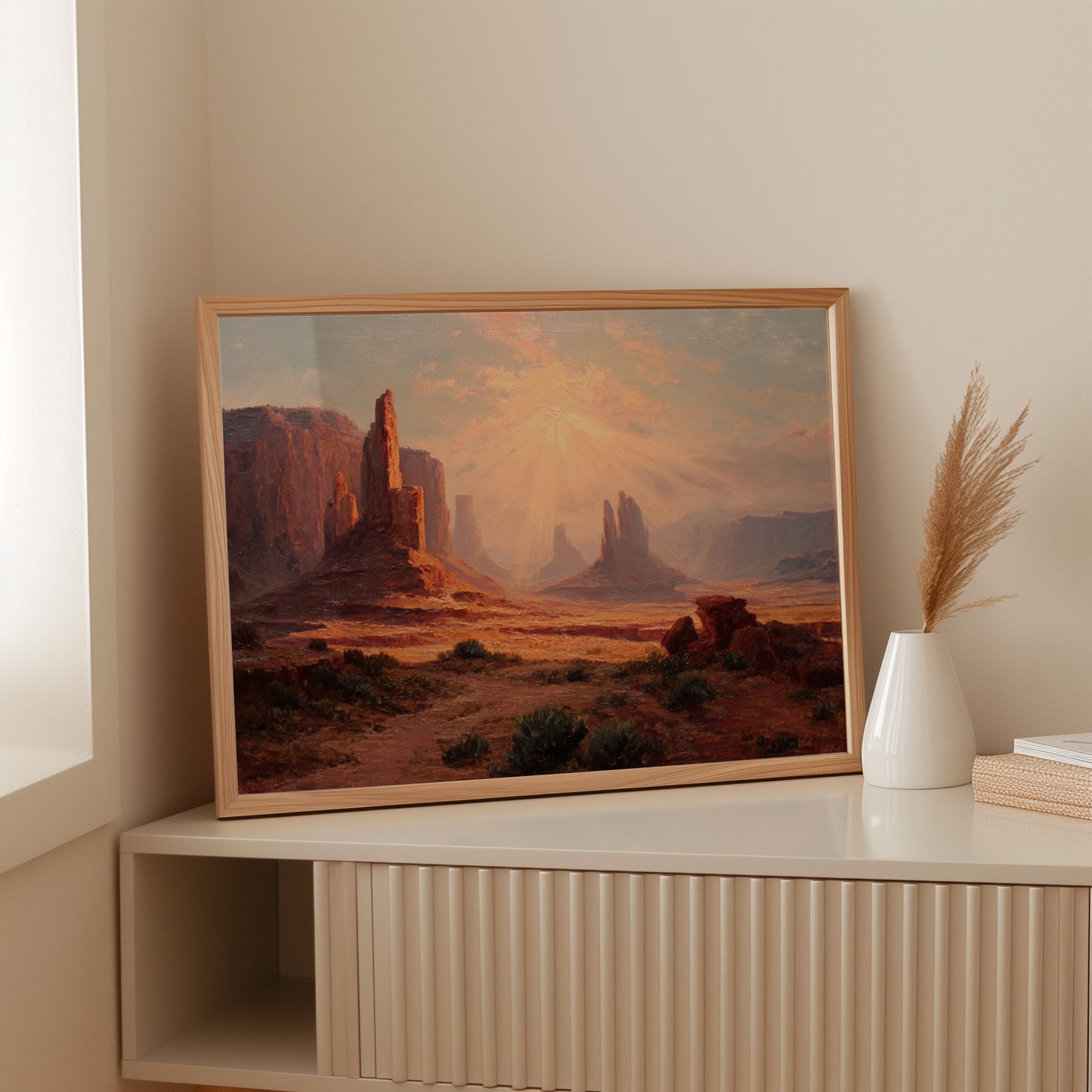 Sacred Light Bathes Ancient Towers