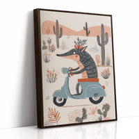 Desert Wolf Rides Vintage Dreams