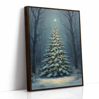 Silent Night Between Winter Trees