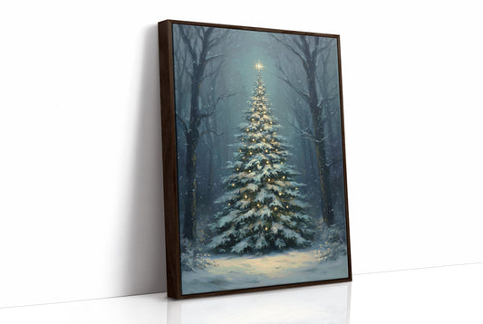 Silent Night Between Winter Trees