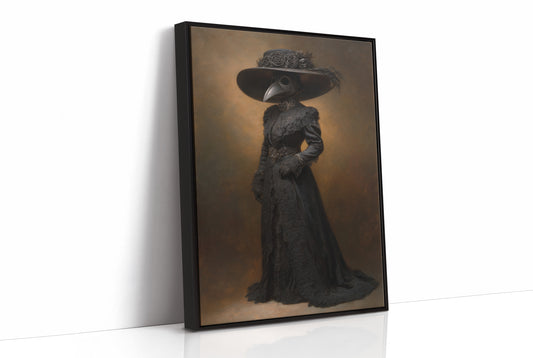 Plague Doctor's Victorian Silhouette