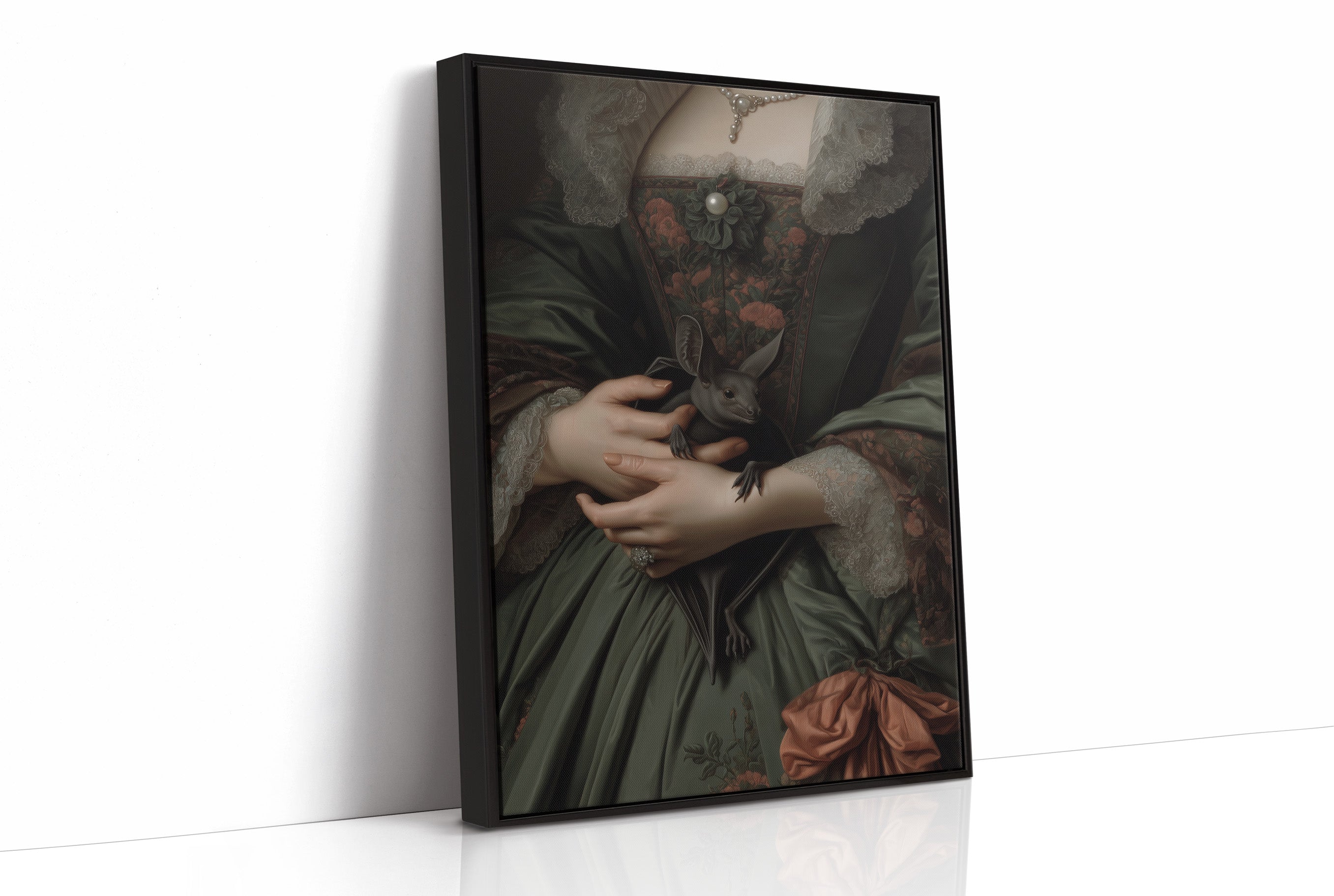 Curious Companion In Victorian Folds