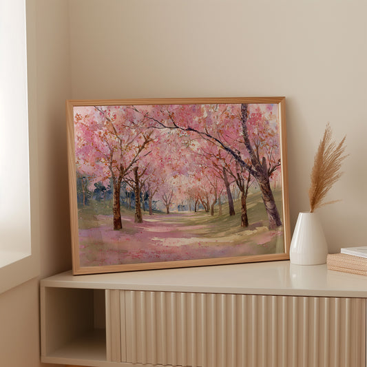 Cherry Path Leads To Spring