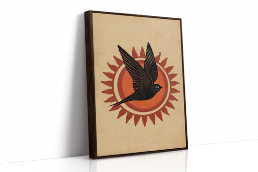 Raven Wings Meet Desert Sun