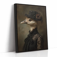 Feathered Nobility In Vintage Attire