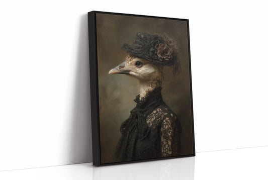 Feathered Nobility In Vintage Attire