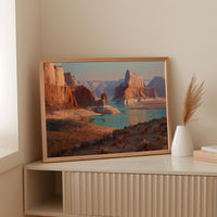 Turquoise Waters Pierce Ancient Stone