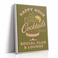 Happy Hour Cocktails Lounge Print