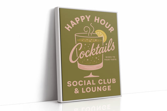 Happy Hour Cocktails Lounge Print