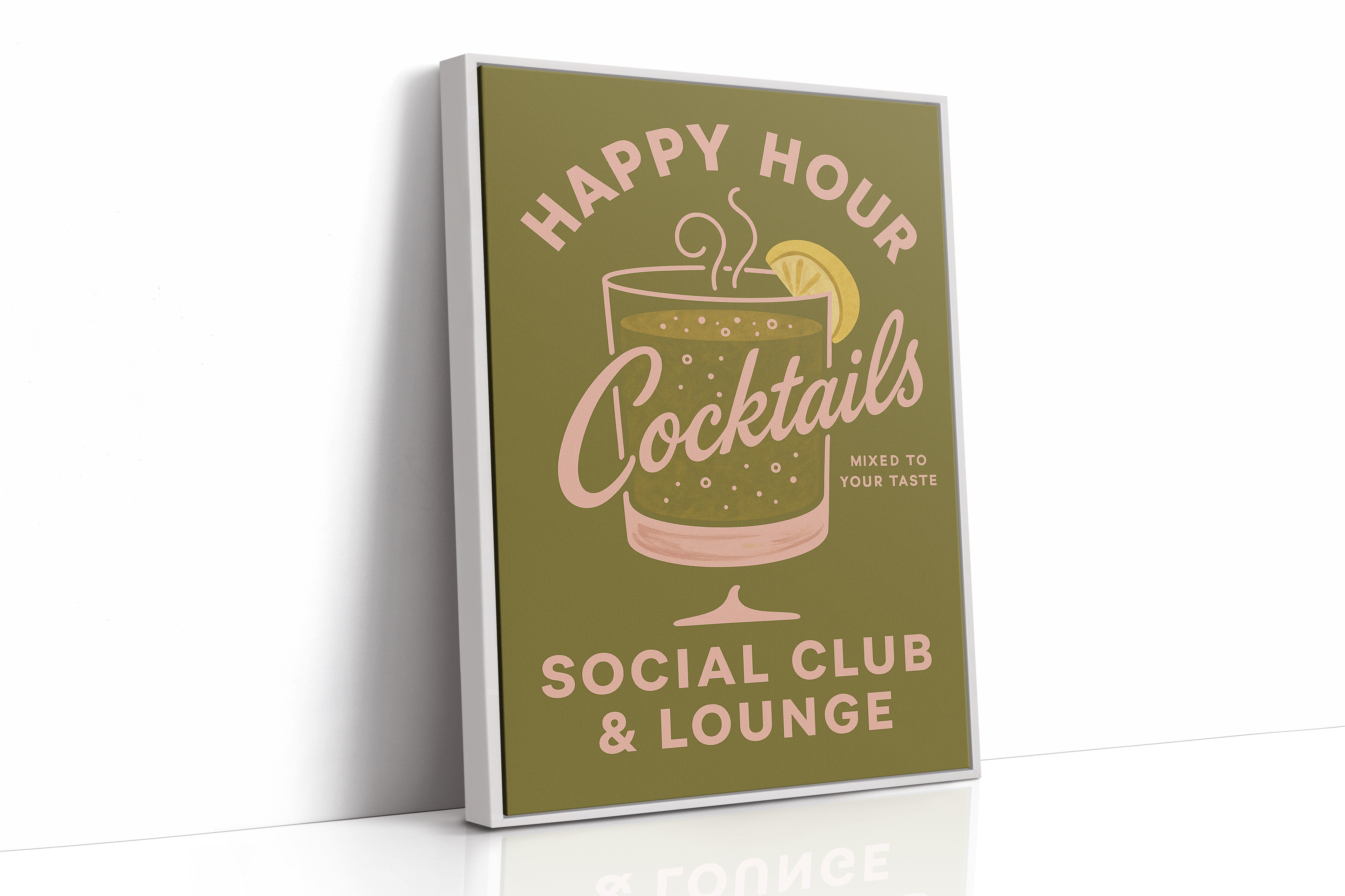 Happy Hour Cocktails Lounge Print