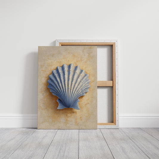 Coastal Memory In Blue Relief