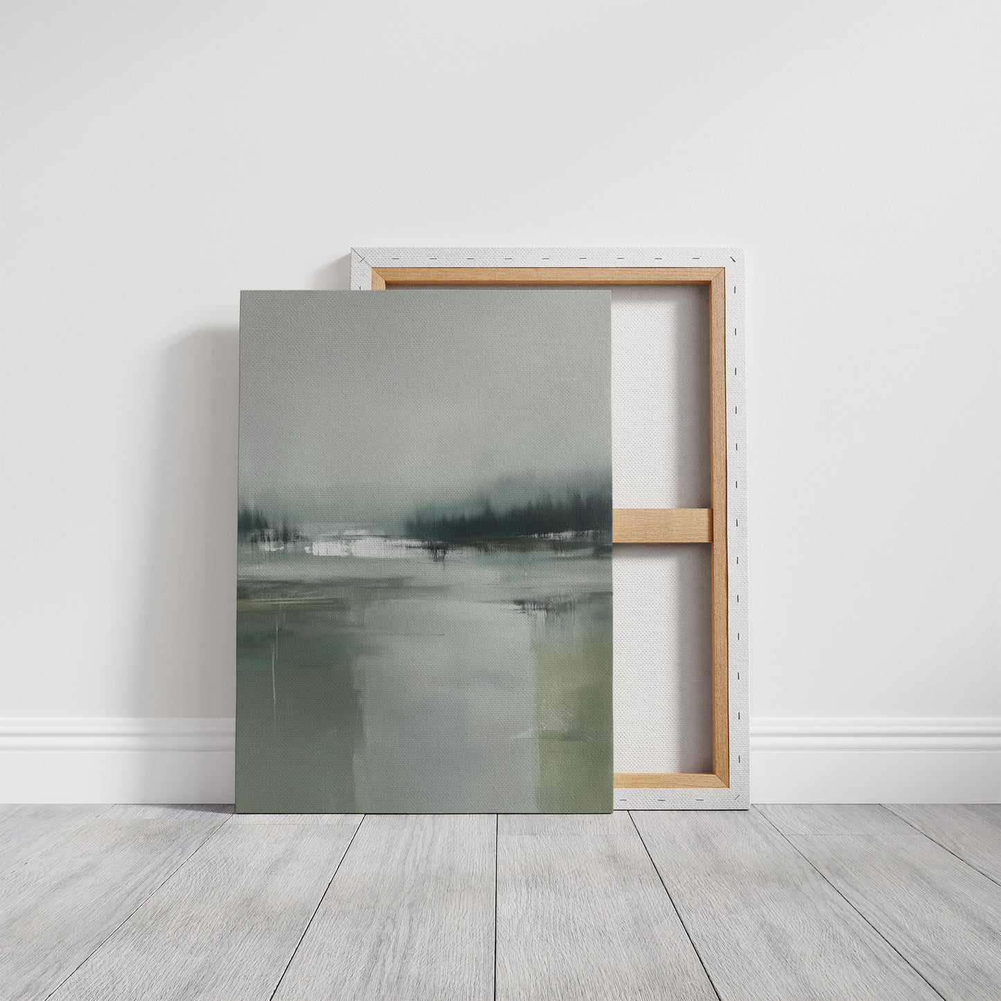 Misty Lake Finds Morning Silence