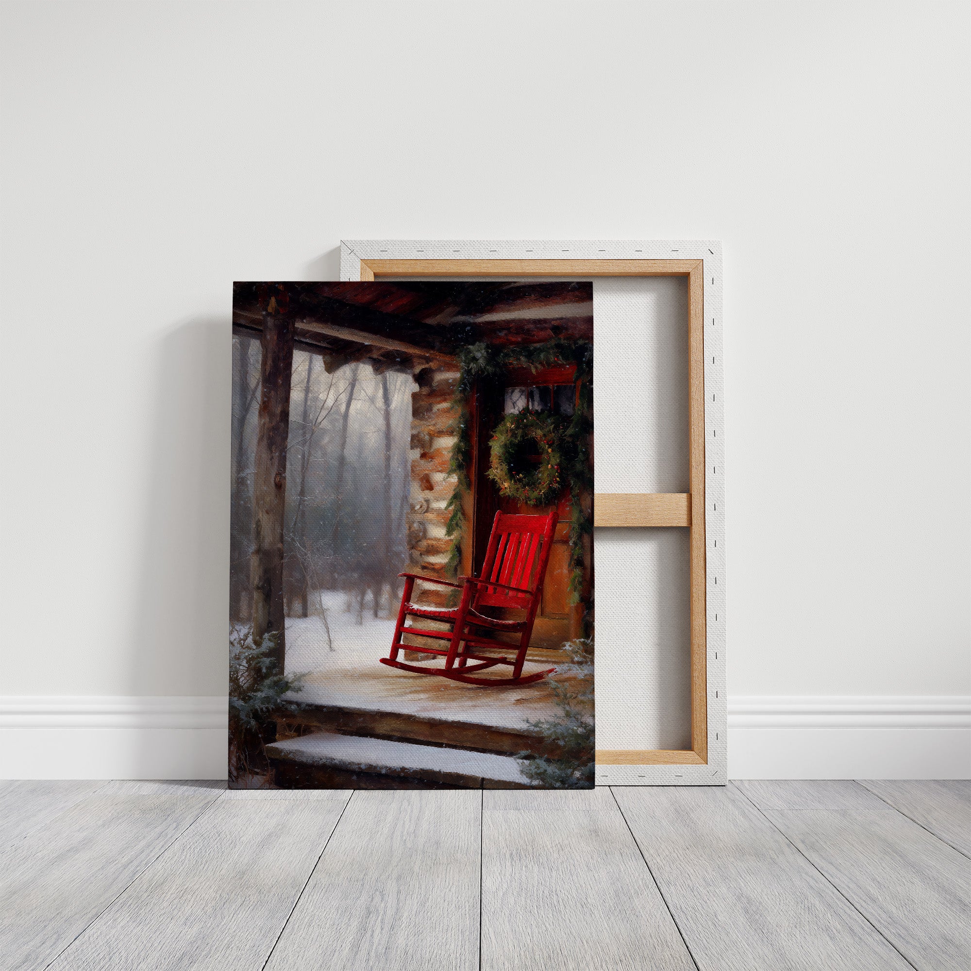 Red Rocker in Winter Quiet