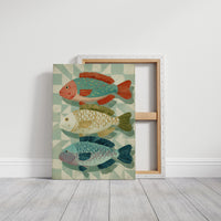 Three Fish In Summer Hues