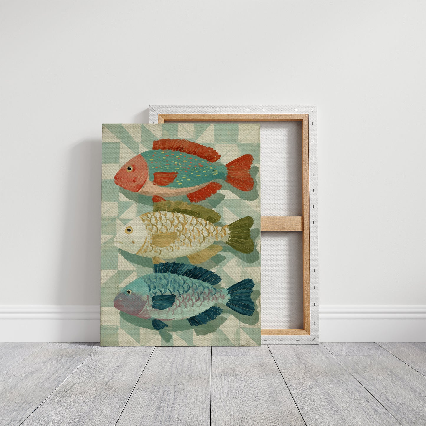 Three Fish In Summer Hues