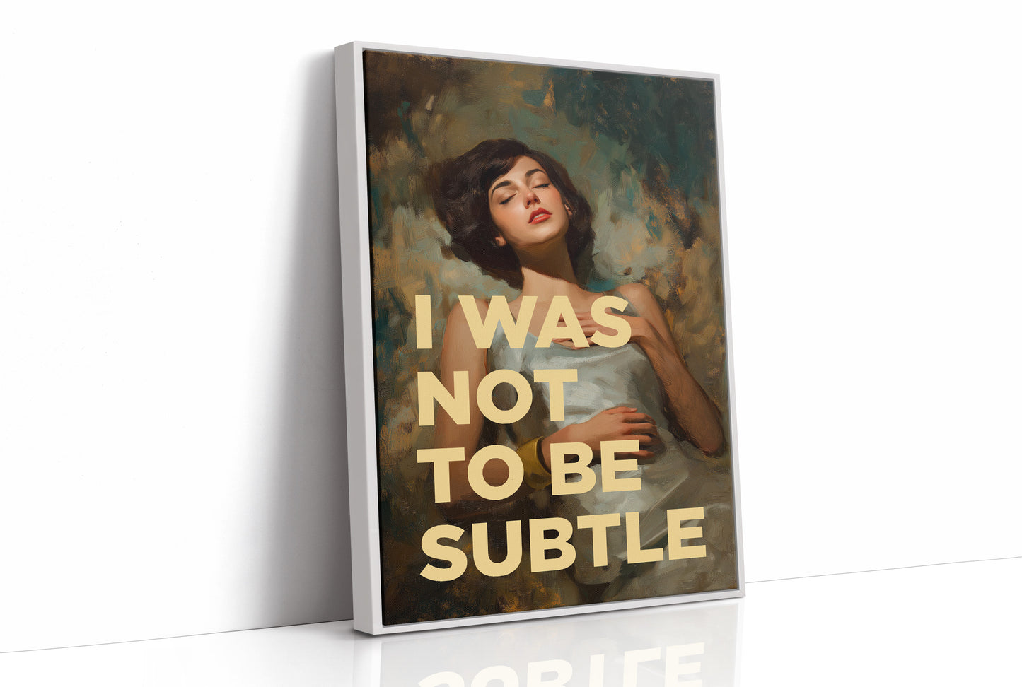 I Was Not To Be Subtle Vintage Portrait Art