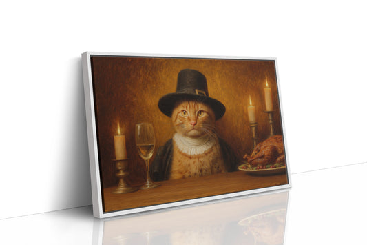 Distinguished Feline's Thanksgiving Feast