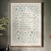 The Lord Bless You Floral Scripture Print