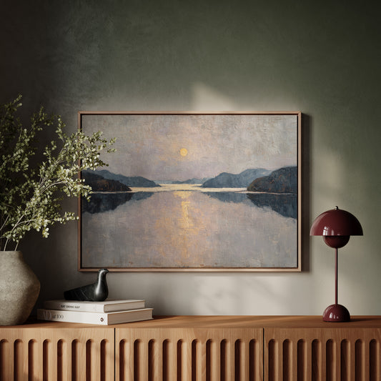 Moonlight Traces The Lake's Memory