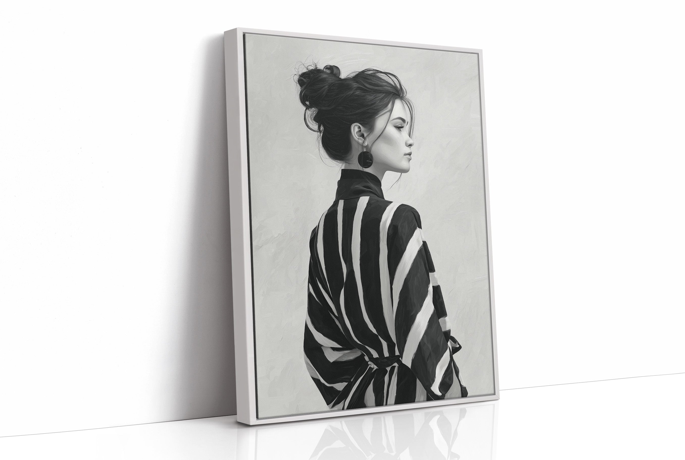 Back Turned, Bold Stripes