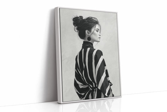 Back Turned, Bold Stripes