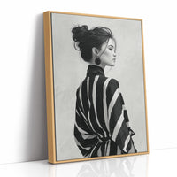 Back Turned, Bold Stripes