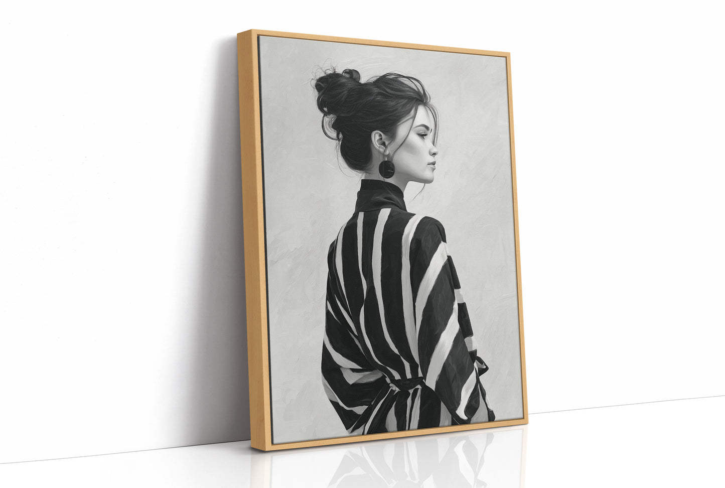 Back Turned, Bold Stripes