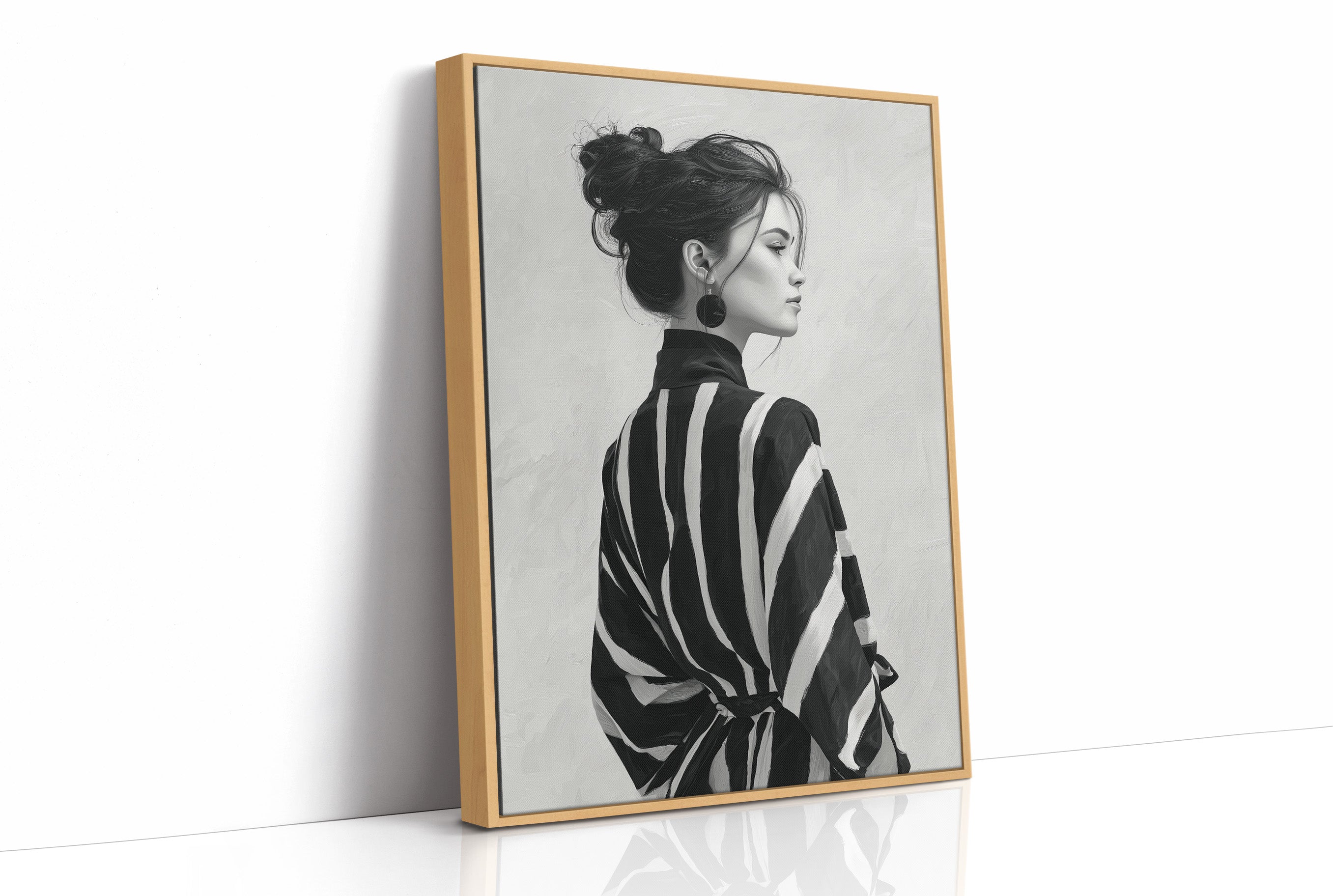 Back Turned, Bold Stripes