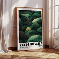 Abstract Green Dreamscape – Kusama-Inspired Forest