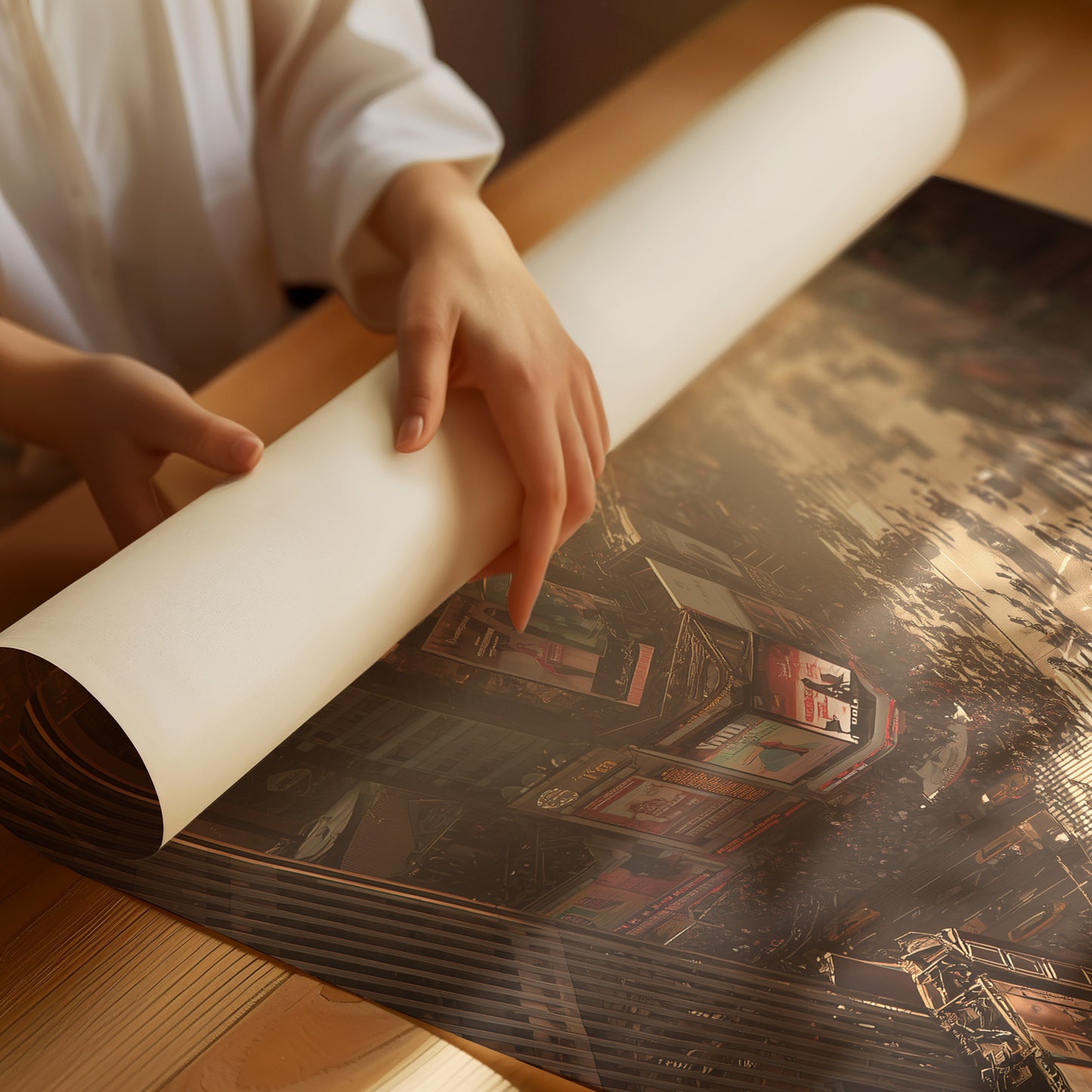 Golden Hour Metropolis: Shadows and Light