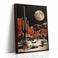 Saguaros Stand Watch Under Luna's Glow