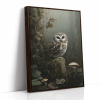 Woodland Sage On Misty Perch