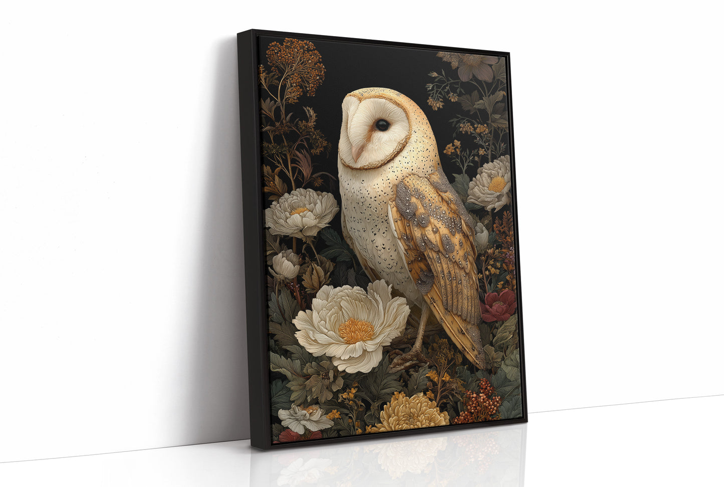 Midnight Blooms With Golden Wings