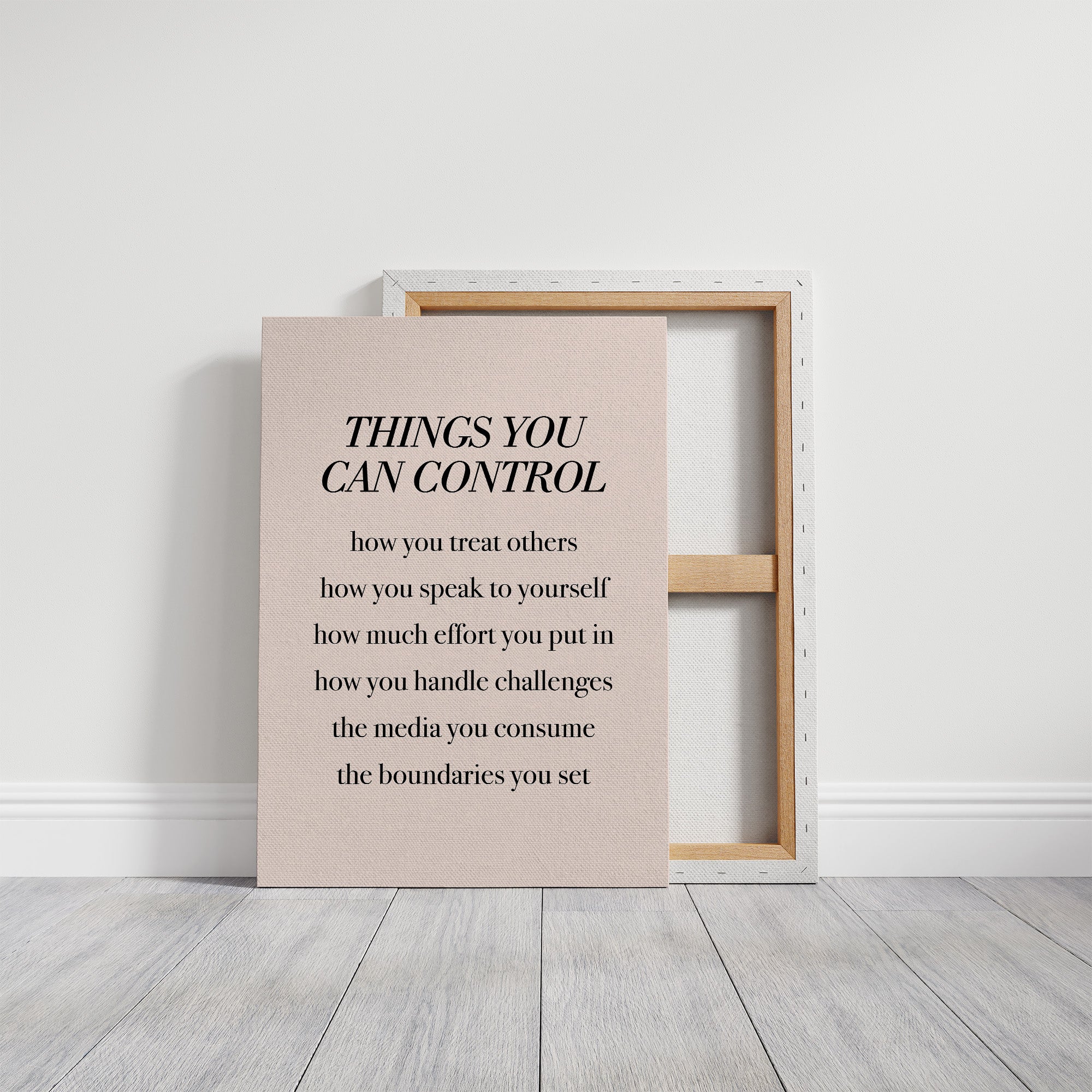 Things You Can Control Typography Print