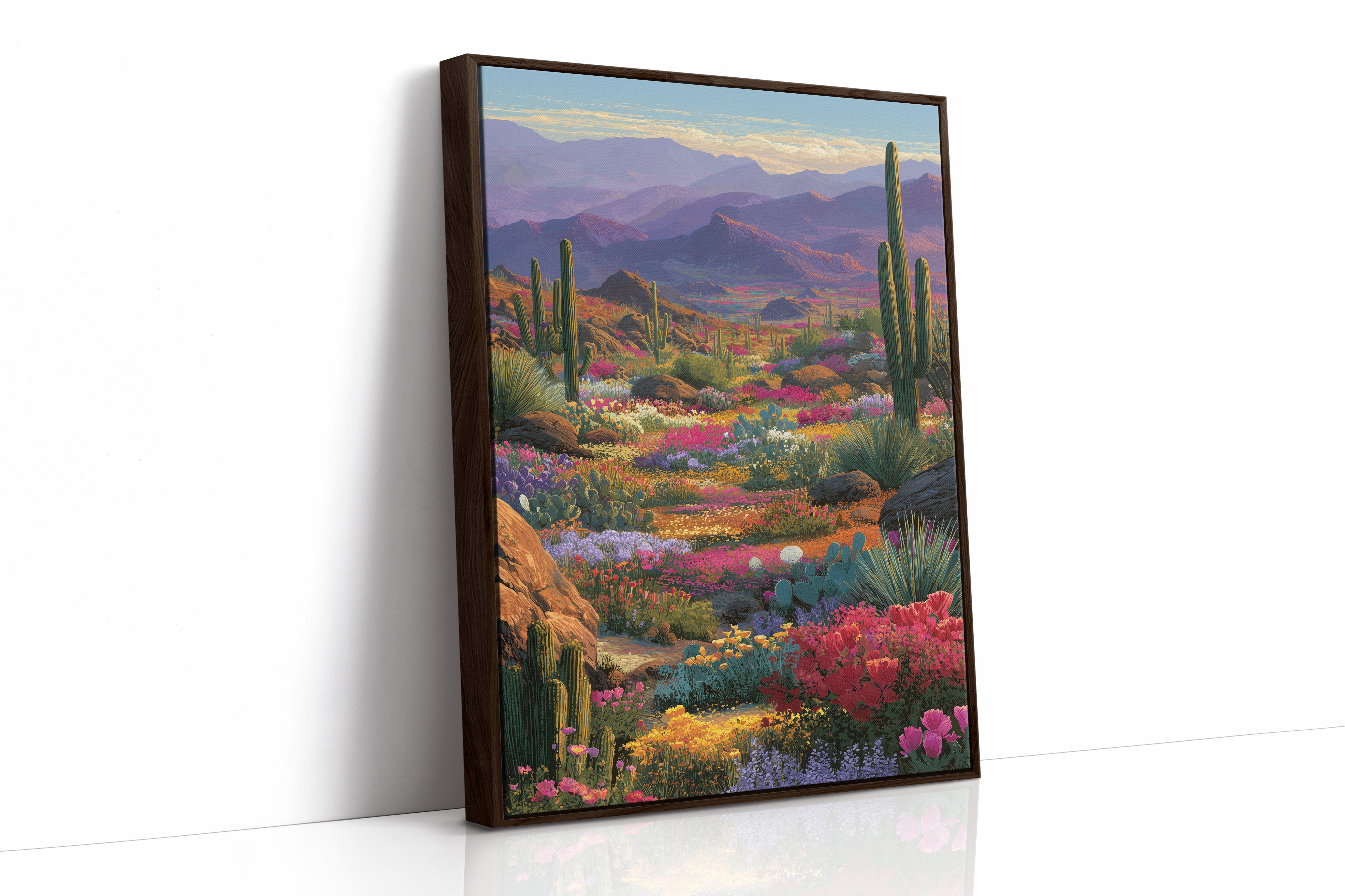 Wildflowers Paint The Desert Mountains